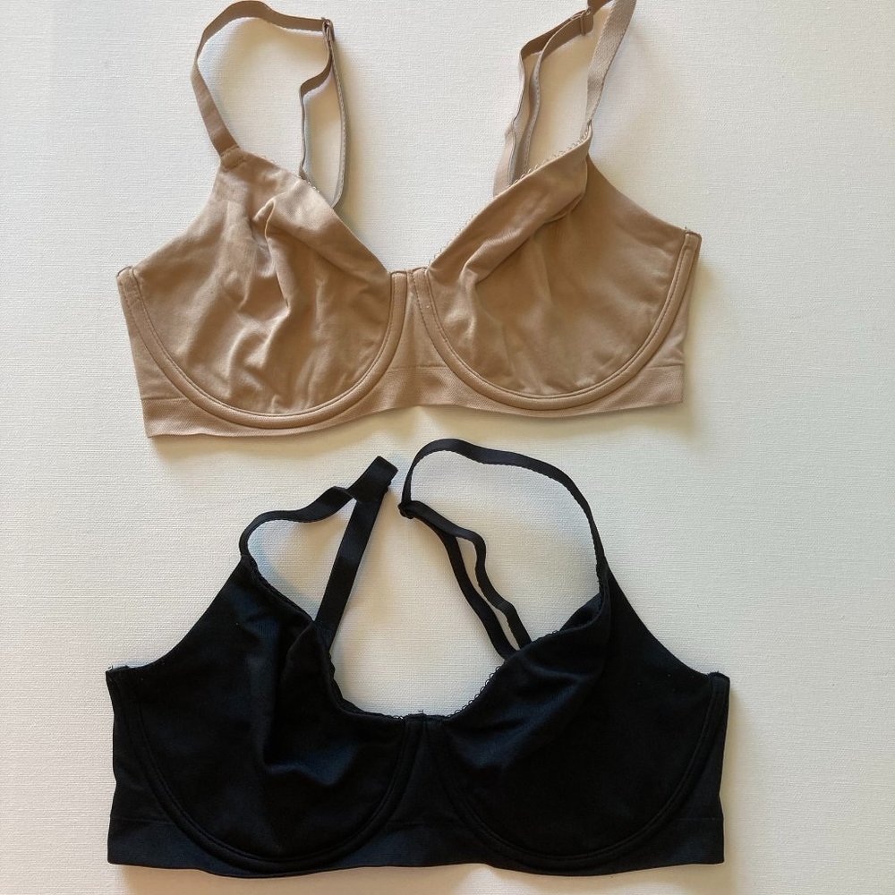 b.tempt'd by Wacoal 2 x bras 36D Beige, Black, Underwired, Lightly Lined